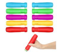 Windspeed Sidewalk Chalk Holder, 10 Pcs Railroad Chalk Holder Jumbo Sidewalk Chalk Holder 1 inch plastic chalk holder for Kids Teacher Students School Office And Artist