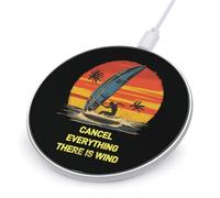 Windsurfing Cancel Everything There Is Wind Phone Charger Fast Charging Pad Charger Anti-Slip 10W with USB Cable
