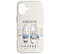 Windsurfing Equipment Gear Board Sail Fins Lexicon Legend Case for iPhone 16 Plus