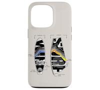 Windsurfing Equipment Surf Board and Sail Cool Gear Drawing Case for iPhone 13 Pro