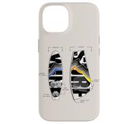 Windsurfing Equipment Surf Board and Sail Cool Gear Drawing Case for iPhone 14