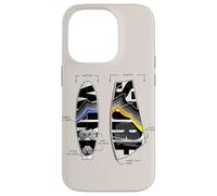 Windsurfing Equipment Surf Board and Sail Cool Gear Drawing Case for iPhone 14 Pro