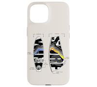 Windsurfing Equipment Surf Board and Sail Cool Gear Drawing Case for iPhone 15