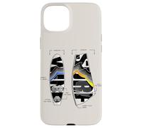 Windsurfing Equipment Surf Board and Sail Cool Gear Drawing Case for iPhone 15 Plus
