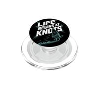 Windsurfing Life Begins At 20 Knots Motivation Windsurf PopSockets PopGrip for MagSafe