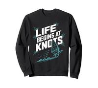Windsurfing Life Begins At 20 Knots Motivation Windsurf Sweatshirt