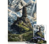 Windswept Ruin Adult Jigsaw1000 Pieces Clear Thinking Restful Escape Precise Edges (50x75cm)