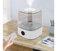 WindWilder Humidifier 5L - 20x20x27cm - 3 Levels Fog Volume Adjustable - Timable Top Fill Humidifiers with Remote Control for Bedroom Office Nursery 107-538ft² White