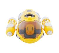 WindWilder Remote Control Spray Boat 17x15.5x9cm, with 2.4GHz RC for Kids Pool Lake Play, Yellow