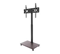 WindWilder Rolling TV Stand for 26"-75" TVs, TV Mount Stands for Living Room/Bedroom/Office, 88 lbs Load Capacity (Black)