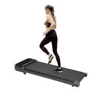 WindWilder Walking Machine 500W 0.6-3.73mph Under Desk Treadmill 220 lbs Capacity for Home Gym Office, 118.15 x 48.88 x 11.65cm, Black