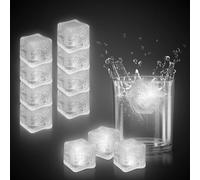 Windy City Novelties 12 pack LED Ice Cubes with Changing Lights (White)