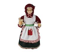 Windy Hill Collection 16" Inch Standing Gingerbread and Hot Cocoa Mrs. Santa Claus Christmas Figurine Figure Decoration 167180