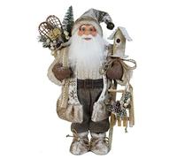 Windy Hill Collection 16" Inch Standing Woodland Birdhouse Santa Claus Christmas Figurine Figure Decoration 168290