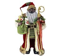Windy Hill Collection 36" Inch Standing Grand African American Black Ethnic Santa Claus Christmas Figurine Figure Decoration 53603A
