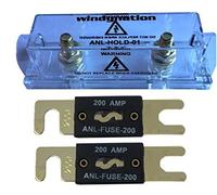 WindyNation ANL Fuse Holder + 2pcs 200A Fuses (2pcs 200A Fuse)