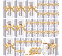 Windyun 100 Pcs Tumbler Gift Boxes for Sublimation Glass Exhibition Boxes Transparent for 12oz 16oz 20oz Shipping Cup Exhibition Packaging for Jars Mug Can Party Supplies (White)