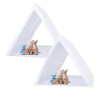 Windyun 2 Pcs Teepee Tent for Kids Indoor Outdoor Foldable Teepee Play Tent White Sleepover Slumber Party Washable Tipi for Girls Boys Easy Assembly 45.3'' x 45.3'' x 40''
