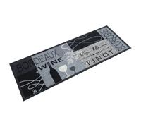 vidaXL Kitchen Rug Runner - 150x45 cm Wine Grey Velvet Non-Slip Door Mat for Indoor/Outdoor - Modern Washable Anti-Fatigue Mat