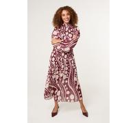 Wine Abstract Polka Dot Dress And Metallic Striped Dress Blue Vanilla Wine M