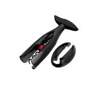 Wine Accessories Corkscrew Gift Set with Corkscrew and Foil Cutter, Table Model GS-200, Black, 59062011007461