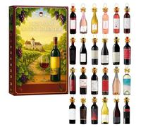 Wine Advent Calendar 2025, 2025 Wine Advent Calendar, 24 Days of Christmas Advent Calendar Boxes, A Daily Tasting Journey Through the Diverse Flavors of Wines