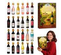 Wine Advent Calendar 2025, 2025 Wine Advent Calendar, 24 Days of Christmas Advent Calendar Boxes, A Daily Tasting Journey Through the Diverse Flavors of Wines (Green(1pack))