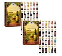 Wine Advent Calendar 2025, 2025 Wine Advent Calendar, 24 Days of Christmas Advent Calendar Boxes, A Daily Tasting Journey Through the Diverse Flavors of Wines (2pcs)