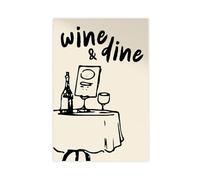 Wine And Dine Sketch Canvas Poster Bedroom Decor Landscape Office Room Decor Gift 08x12inch(20x30cm)