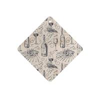 Wine And Grape Field Printing 10 Pieces Air Freshener Car Hanging Cards Air Freshener Sheets With Rope For Cars Home