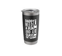 Wine and Jogging - Runner Dad Stainless Steel Insulated Tumbler