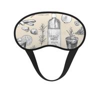 Wine and Winemaking Winery Grape Field Print Adults Washable Eye Mask for Sleeping Blocking Nap for Travel Camping Night Rest