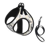 Wine And Winemaking Winery Grape Field Print Dog Harness Reflective Pet Vest Harness Puppy Harnesses Leash Set,For Walking Training