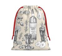Wine And Winemaking Winery Grape Field Print Gift Drawstring Bag Reusable Pouch Festive Decor Party Favor Daily Storage Sack