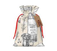 Wine And Winemaking Winery Grape Field Print Gift Drawstring Bags Reusable Present Sack Versatile Birthday Holiday Party Favors