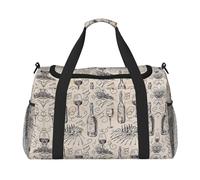 Wine and Winemaking Winery Grape Field Travel Duffel Bag Weekend Bag Weekender Overnight Carry On Hand Bag Workout Sport Hospital