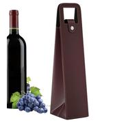 Wine Bag Reusable PU Leather Tote Champagne Beer Holder