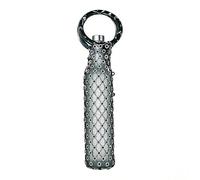 Wine Bag | Reusable Tote Bag for Travel Cups with Resin Handle - Bor sa Transport Wine Bottle Mesh | For Beach Birthday Party Wedding Family Meetings Banquet, Black, Please refer to the description