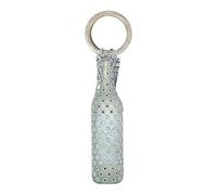 Wine Bag - Travel Bag with Embedded Rhinestones, B Bear for No Mesh Bottle | Bors a for Carrying Wine Bottles for Birthday Beach Party, Weddings, white, riferimento alla descrizione, Please refer