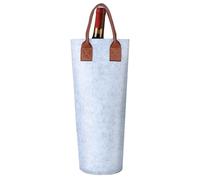 Wine Bag, Unique Wine Bottle Holder, Felt Wine Carrier Case | Reusable Thermal Bottle Holder, Single Bottle Portable Champagne Bags for Party Travel Picnic, Silver, Se référer au descriptif