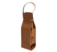 Wine Bag, Wine Bag, PU Leather, Bottle Holder with Handle, Liquor Bottle Holder, Carry Bag, Wine Bottle Bag, Brown, Fare riferimento alla descrizione, See description
