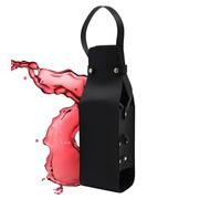 Wine Bag, Wine Bag | PU Leather Wine Holder Carrying Case | Wine Holder with Handle, Alcohol Bottle Holder, Carrying Case, Travel Bag for Wine Bottle, Black, Reportez-vous à la description, Refer to