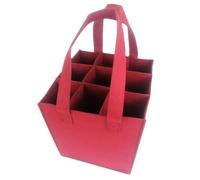 Wine Bag Wine Bag, Wine Bottle Bag, Wine Bag - Felt Bag for 9 Bottles | Travel Wine Bag. BYOB Portable Watertight Wine Picnic Bag for Ce, red, riferimento alla descrizione, Please Refer to