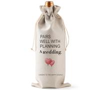 Wine Bage engagement gifts for couples, engagement wine bag gift for Mr and Mrs, Marriage Honnymoon Wedding party gifts wine bag (Love balloon)