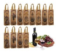 Wine Bags 12 Pieces Non-Woven Party Tote with Handle