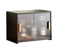 Wine Bar Cabinet with DoorsStylish Kitchen Pantry Sideboard for Dining Room Countertop Storage for Glasses Bottles and BowlsPerfect for Entertaining