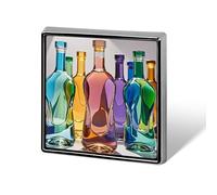 Wine Bottle Art Lapel Pin for Men Brooches And Pins for Women Square Metal Badge for Shirts, Jackets, Hats | Durable Fashion Accessory & Gift for Men, Women, Events