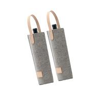 Wine Bottle Bag 2PCS for Weddings and Special Occasions Elegant Felt Bags