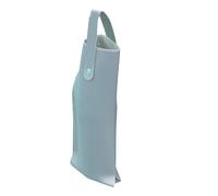 Wine Bottle Bag - Wine Bottle Cover, Leather Wine Bag, Wine Carrier Bags With Handles, Reusable Wine Bottle Holder, Burlap Wine Bags, Gift Bag For B, Cyan Blue, 14,8x3 8cm, Modern