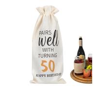 Wine Bottle Bag | Wine Wrapping Bags Drawstring Champagne Bottle Pouch | Champagne Bottle Pouch, Burlap Wine Bags for Women Men Birthday Party Decorations